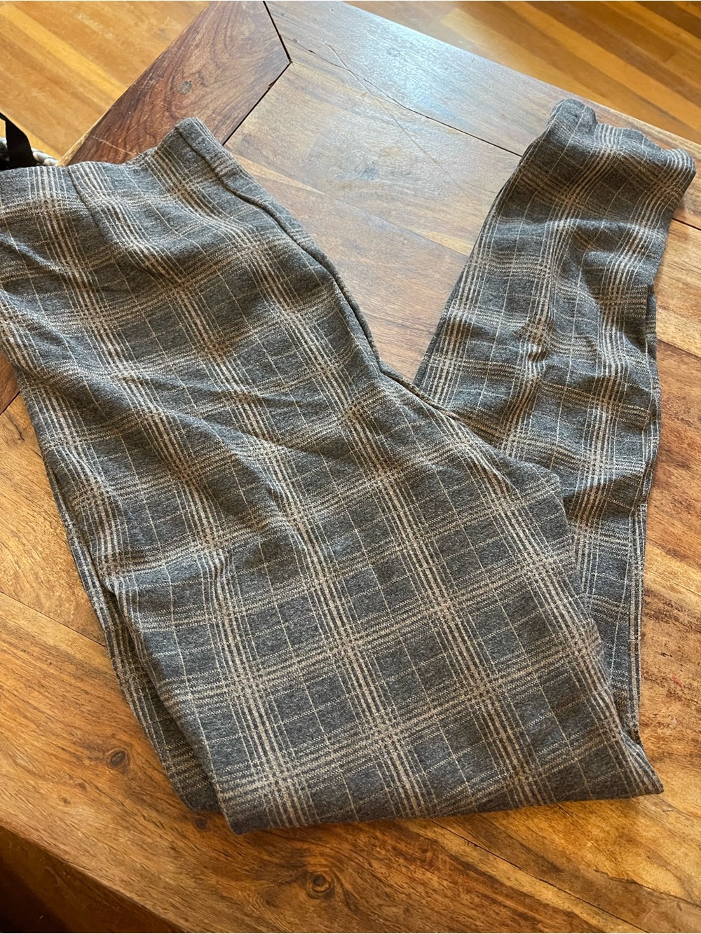 J. Jill Gray Plaid leggings